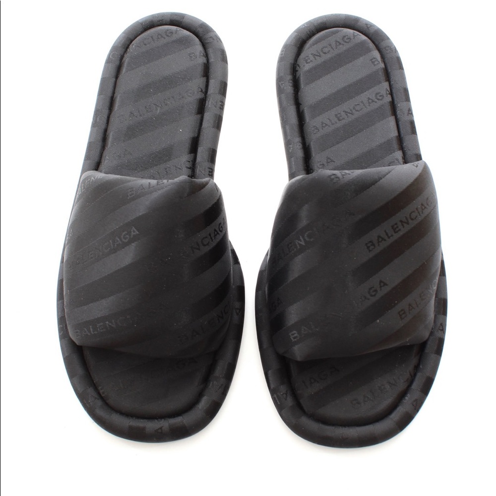 SOLD balenciaga satin slides